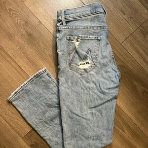 MOTHER Size 27 High Waisted Hiker Jeans